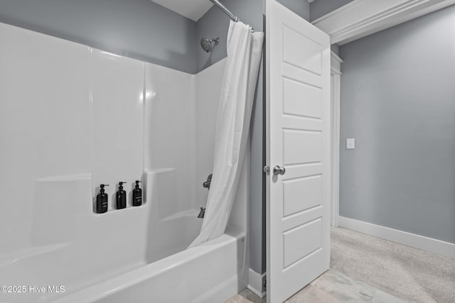 1 Miles Ct, Pinehurst, NC 28374 - full bathroom featuring shower / tub combo and baseboards