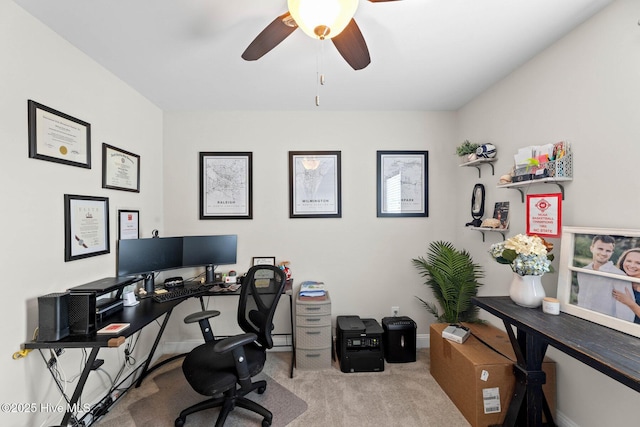 3243 Kellerton Pl, Wilmington, NC 28409 - office space featuring carpet floors and a ceiling fan