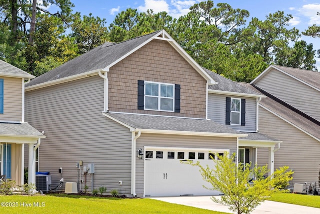 3243 Kellerton Pl, Wilmington, NC 28409 - view of front of property with an attached garage, concrete driveway, and roof with shingles