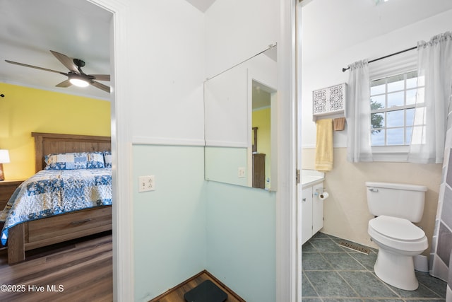 304 N Main St, Colerain, NC 27924 - ensuite bathroom featuring vanity and a ceiling fan