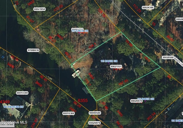115 Baker Cir W, End, NC 27376 - map of property location featuring property boundaries highlighted