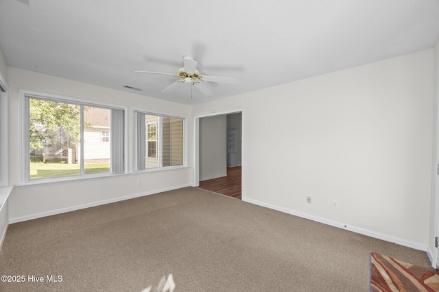 108 Bayswater Ct, New Bern, NC 28562 - spare room with carpet and ceiling fan