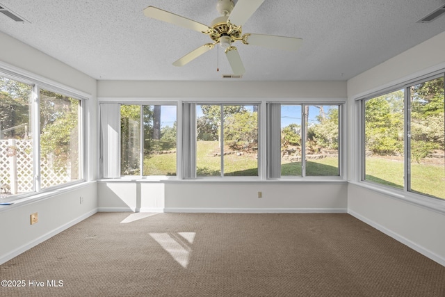 108 Bayswater Ct, New Bern, NC 28562 - unfurnished sunroom with carpet and a textured ceiling