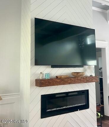 700 Bertram Ct, Hampstead, NC 28443 - detailed view of ornamental molding and a glass covered fireplace