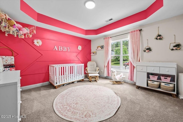 621 Longleaf Rd, Aberdeen, NC 28315 - carpeted bedroom with a nursery area and baseboards