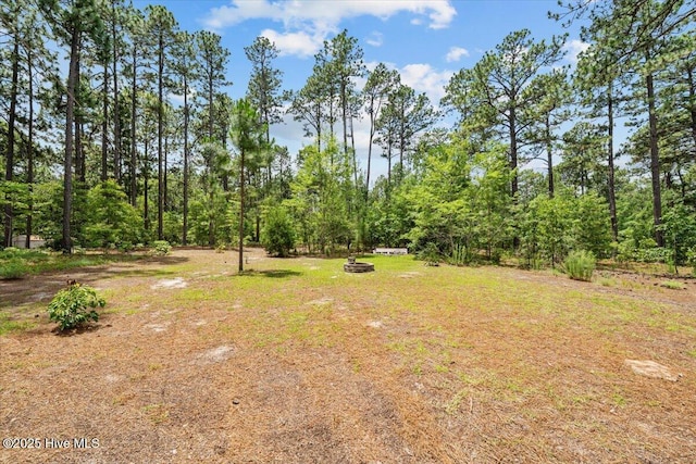 621 Longleaf Rd, Aberdeen, NC 28315 - view of yard featuring an outdoor fire pit