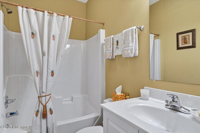 104 NE 27th St, Oak Island, NC 28465 - bathroom with vanity and shower / bath combination with curtain