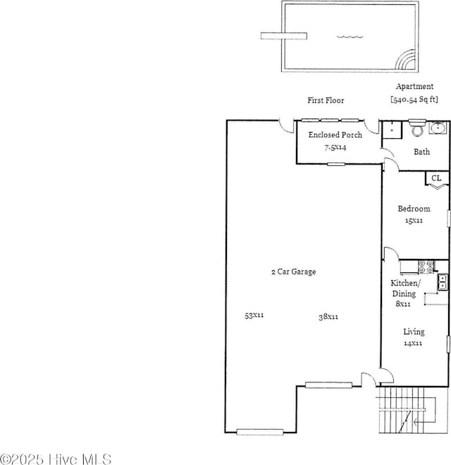 104 NE 27th St, Oak Island, NC 28465 - view of floor plan / room layout