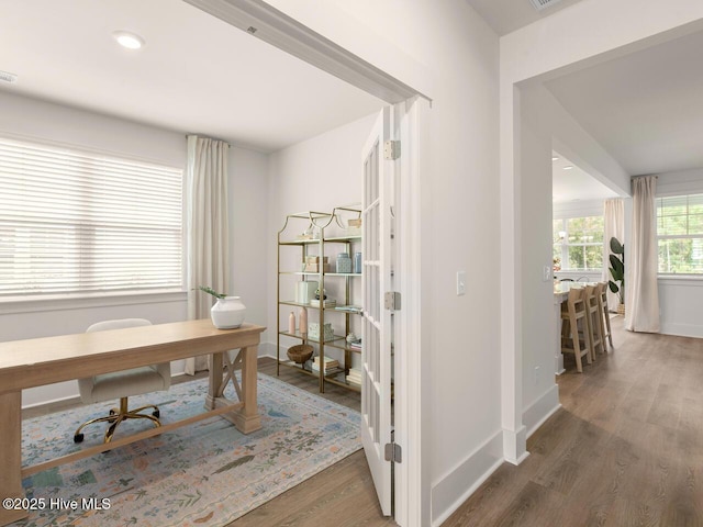 28 Legare St Lot 173, Wilmington, NC 28411 - office area featuring wood finished floors and recessed lighting