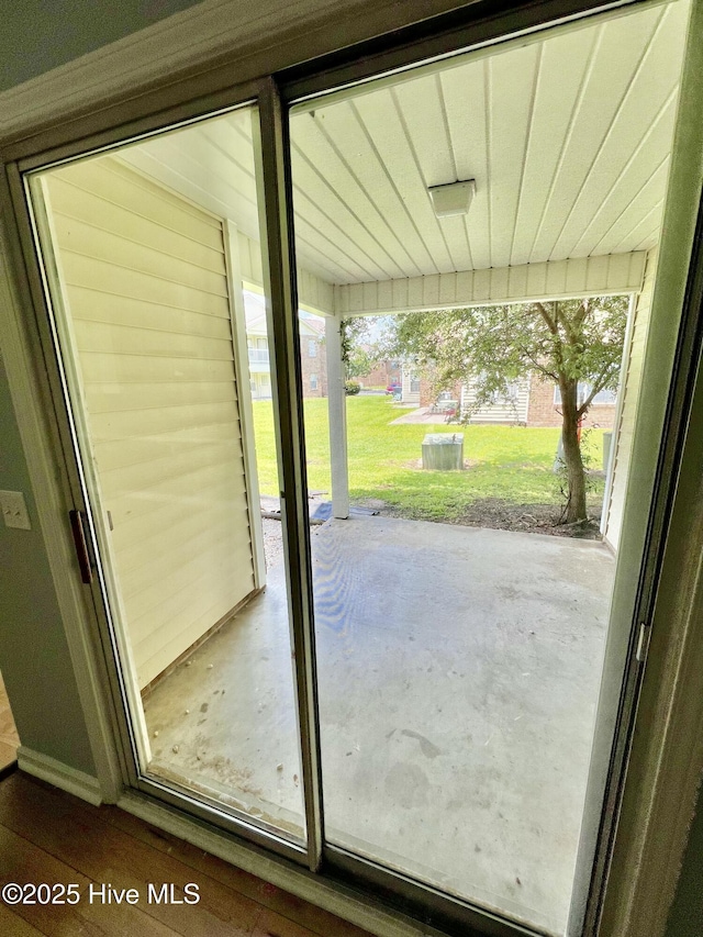 2940 Mulberry Ln Unit B, Greenville, NC 27858 - doorway featuring concrete floors and healthy amount of natural light