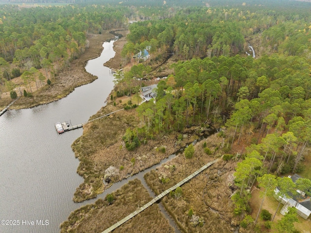 11 Starboard Ct, Aurora, NC 27806 - aerial view of property's location featuring a large body of water and a heavily wooded area