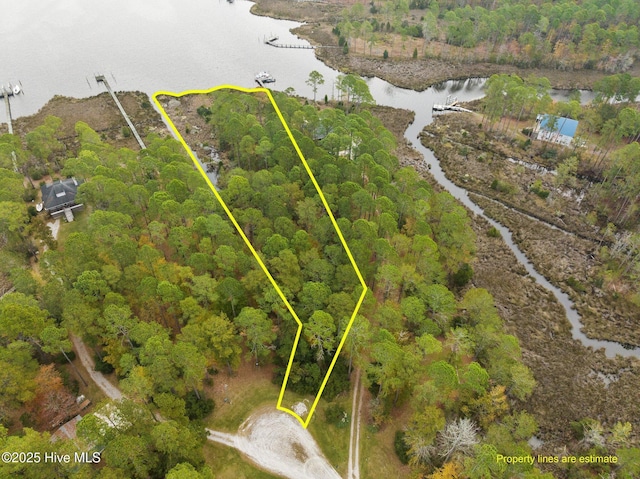 11 Starboard Ct, Aurora, NC 27806 - view of property location with a nearby body of water and property parcel outlined