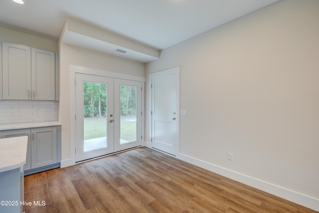 1536 Dorsey Ln, Navassa, NC 28451 - doorway featuring light wood finished floors, french doors, and recessed lighting