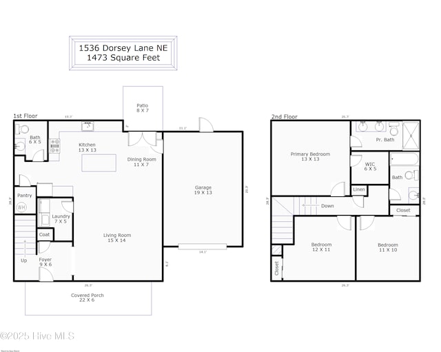 1536 Dorsey Ln, Navassa, NC 28451 - view of home floor plan