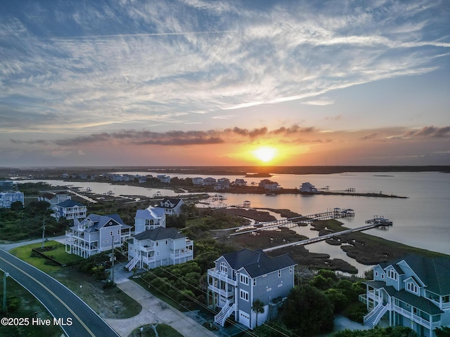 611 New River Inlet Rd, North Topsail Beach, NC 28460 - drone / aerial view of a nearby body of water