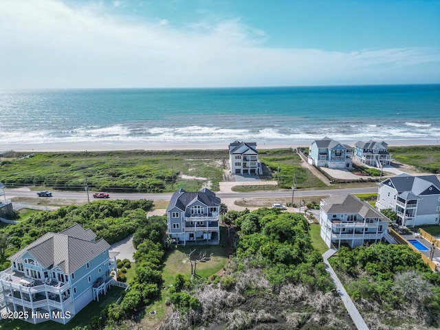 611 New River Inlet Rd, North Topsail Beach, NC 28460 - aerial view of waterfront with a beach