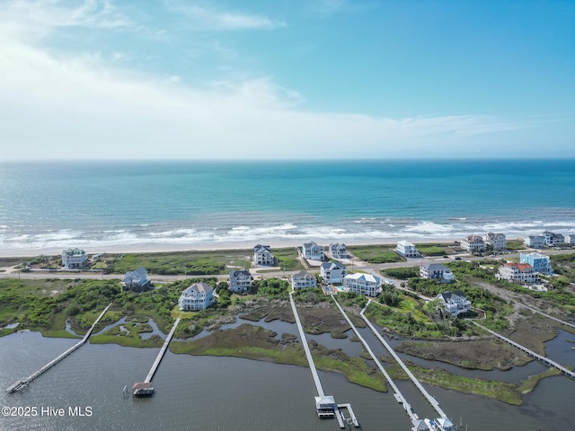 611 New River Inlet Rd, North Topsail Beach, NC 28460 - drone / aerial view of a large body of water