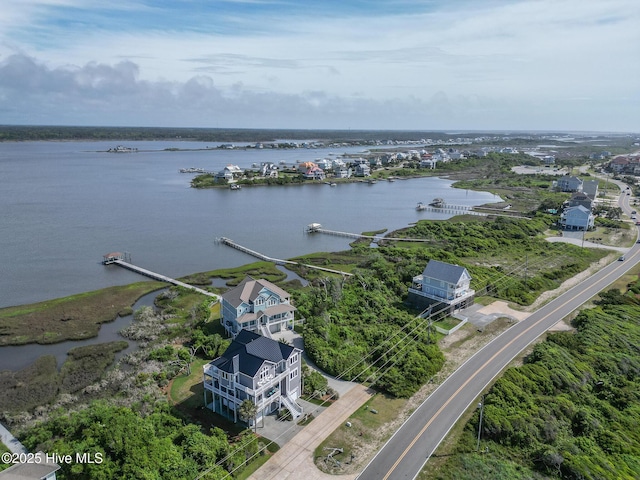 611 New River Inlet Rd, North Topsail Beach, NC 28460 - drone / aerial view of a nearby body of water
