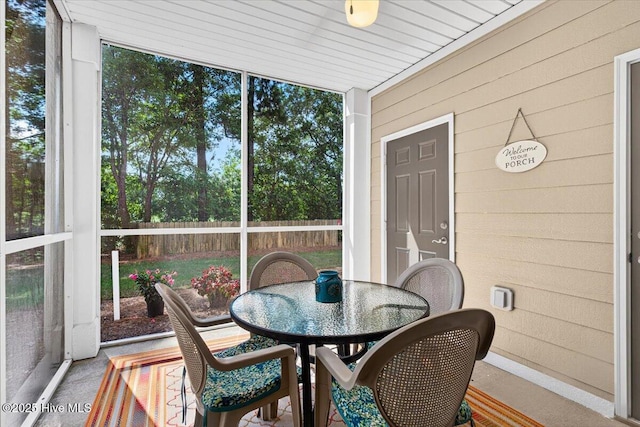 280 Woodlands Way Unit 5, Calabash, NC 28467 - sunroom / solarium featuring outdoor dining space