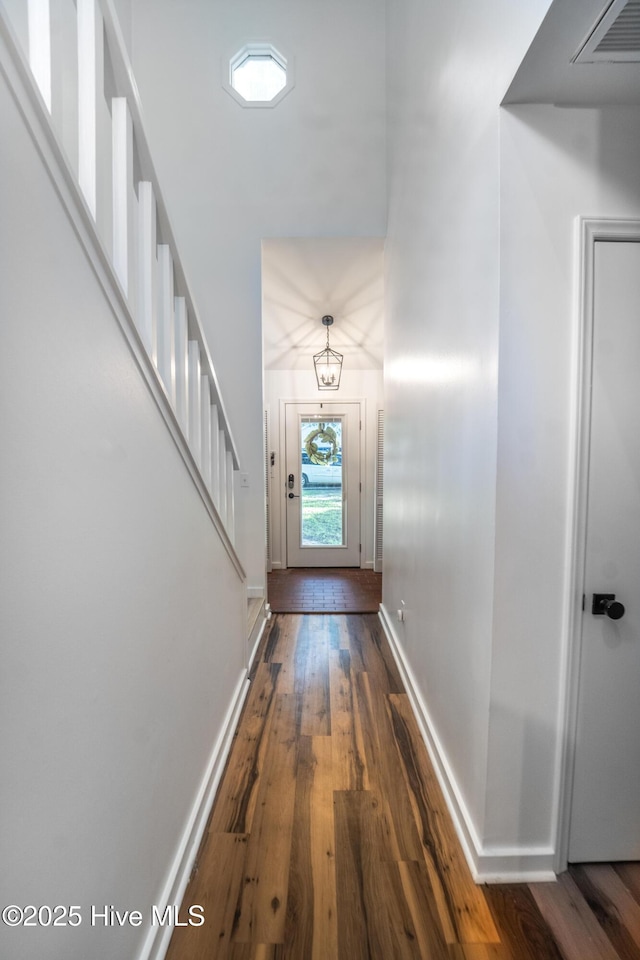 6017 Covenant Ln, Wilmington, NC 28403 - entryway featuring wood finished floors and stairs