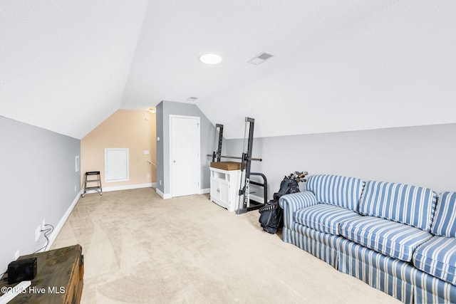529 Maple Branches Dr, Leland, NC 28451 - sitting room with light carpet and lofted ceiling