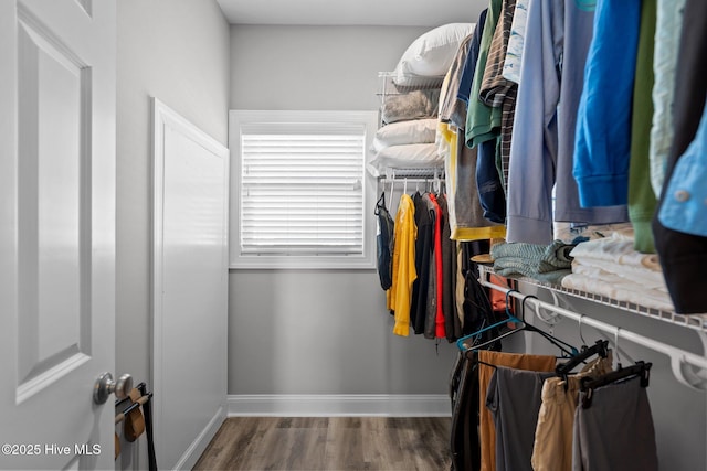 130 Raleigh St, Holden Beach, NC 28462 - walk in closet featuring wood finished floors
