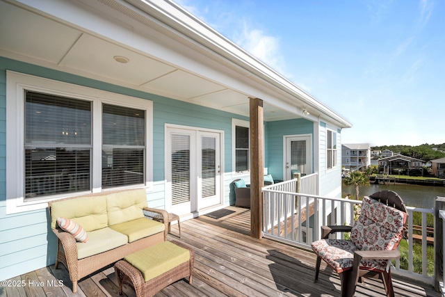 130 Raleigh St, Holden Beach, NC 28462 - deck featuring a water view