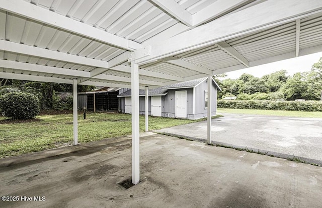 309 Mcgwigan St, Enfield, NC 27823 - view of patio / terrace featuring an outdoor structure