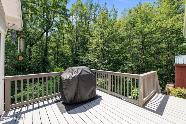 118 Tremayne Dr, New Bern, NC 28560 - wooden deck featuring grilling area