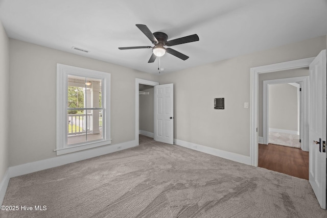 902 College St, Vanceboro, NC 28586 - unfurnished bedroom featuring carpet floors and ceiling fan
