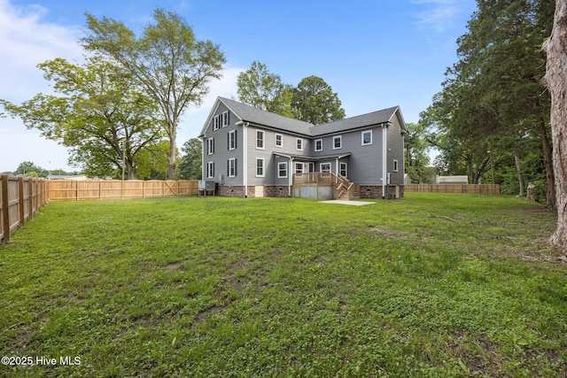 902 College St, Vanceboro, NC 28586 - back of property with a fenced backyard
