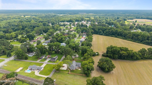 902 College St, Vanceboro, NC 28586 - aerial overview of property's location with rural landscape