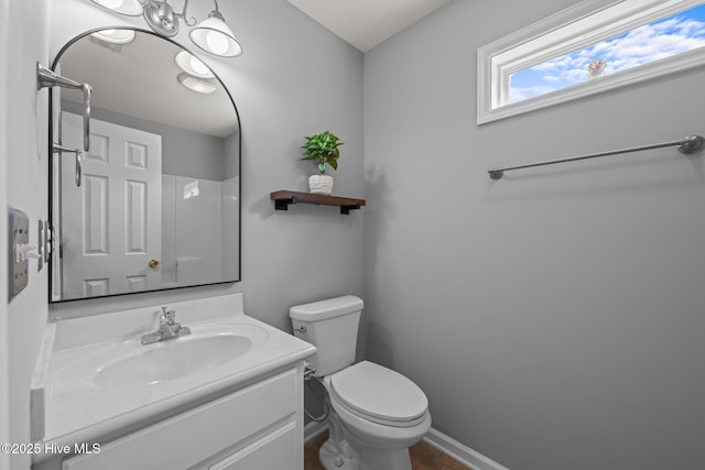 1134 Tebo Rd, New Bern, NC 28562 - bathroom featuring vanity and a shower