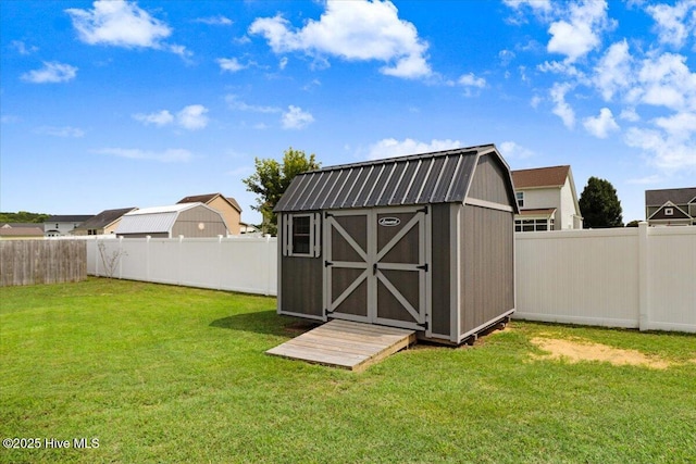 108 Bernier Ct, Princeton, NC 27569 - view of shed featuring a fenced backyard