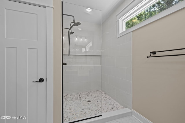8805 Sound View Ct, Emerald Isle, NC 28594 - full bath featuring walk in shower and marble finish flooring