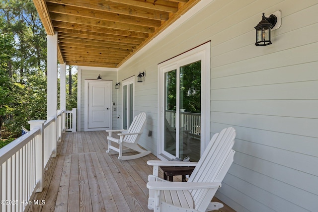8805 Sound View Ct, Emerald Isle, NC 28594 - view of wooden terrace