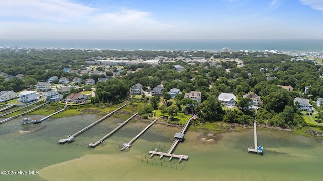 8805 Sound View Ct, Emerald Isle, NC 28594 - view of property location with a nearby body of water and a tree filled landscape