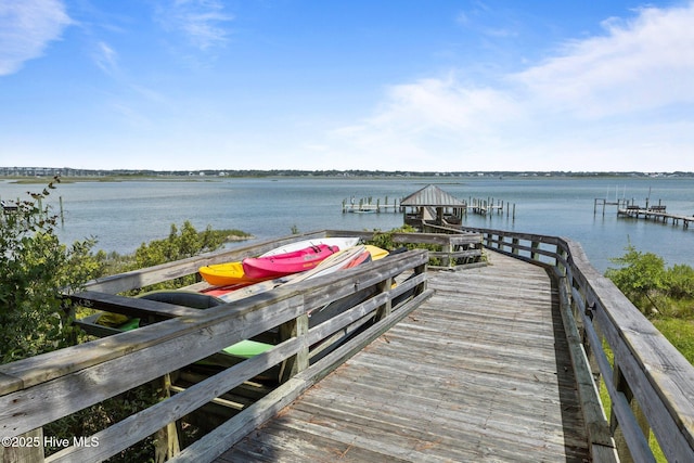 8805 Sound View Ct, Emerald Isle, NC 28594 - dock area with a water view