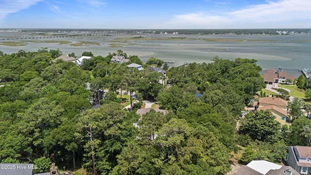 8805 Sound View Ct, Emerald Isle, NC 28594 - aerial overview of property's location featuring nearby suburban area