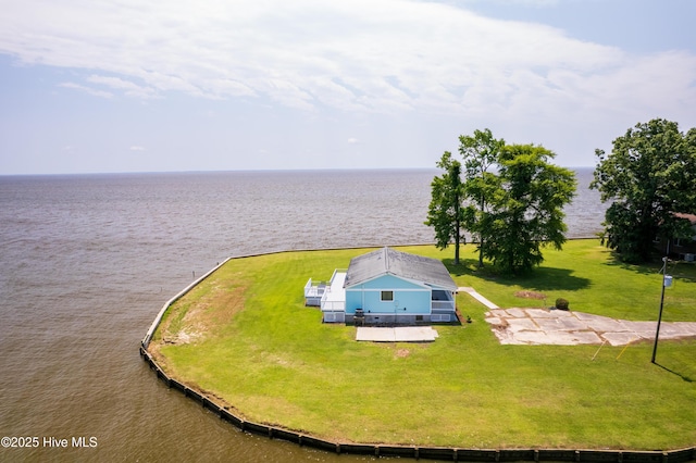 124 Holiday Knl, Hertford, NC 27944 - view from above of property featuring a large body of water