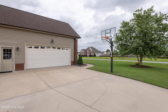404 River Birch Dr, Greenville, NC 27858 - garage featuring concrete driveway