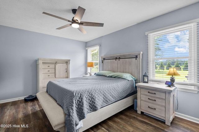5023 Marathon Landing Ct, Castle Hayne, NC 28429 - bedroom featuring dark wood-style flooring and ceiling fan