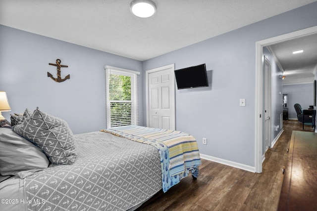 5023 Marathon Landing Ct, Castle Hayne, NC 28429 - bedroom with wood finished floors and a closet