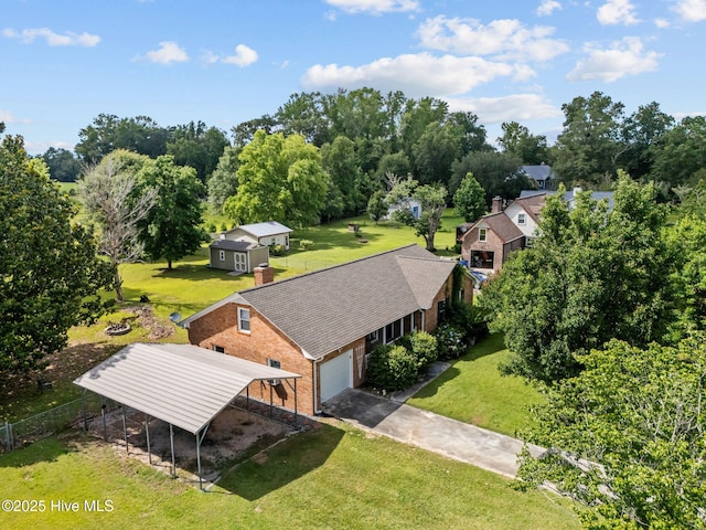 5023 Marathon Landing Ct, Castle Hayne, NC 28429 - view from above of property featuring a tree filled landscape