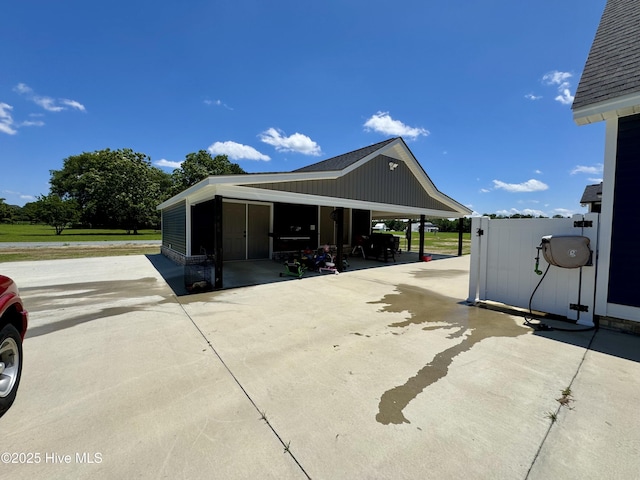 2925 Davenport Rd, Deep Run, NC 28525 - view of home's exterior with a carport and concrete driveway