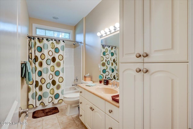 100 Knollwood Ct, New Bern, NC 28562 - bathroom with vanity, tile patterned flooring, and shower / bath combo
