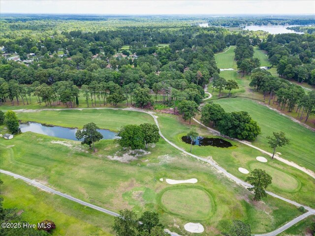 100 Knollwood Ct, New Bern, NC 28562 - bird's eye view of a large body of water and a golf course