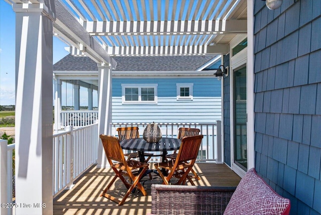 277 E Second St, Ocean Isle Beach, NC 28469 - balcony with a pergola