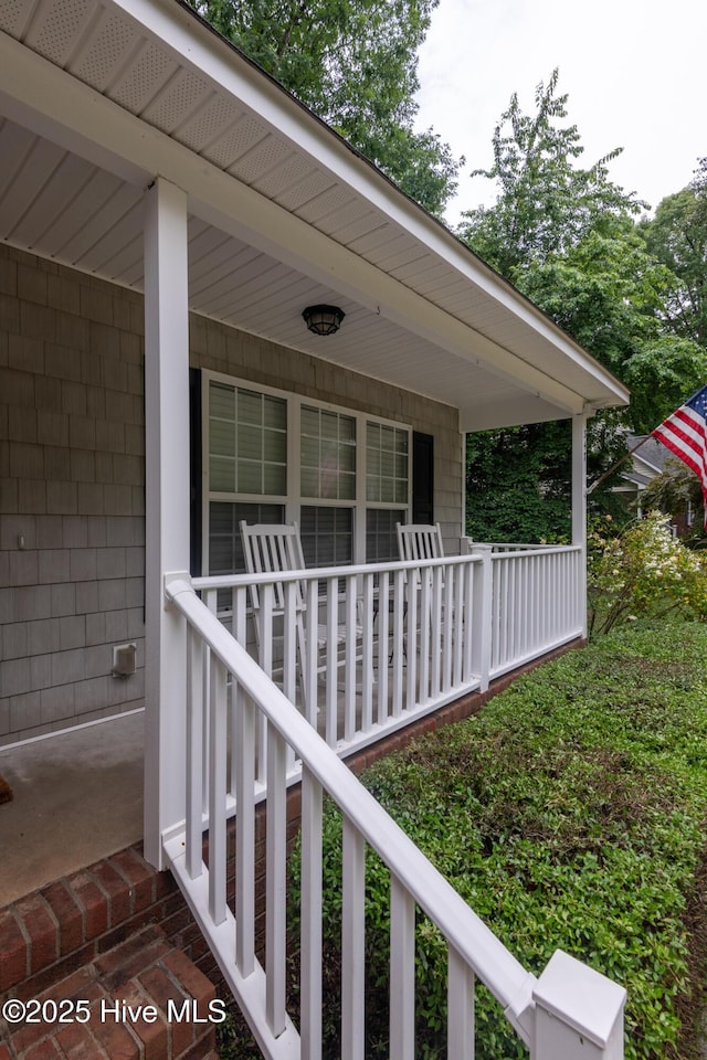 347 Stone Gate Dr, Greenville, NC 27858 - exterior space featuring covered porch