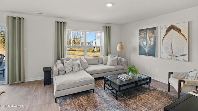 205 Wood St, La Grange, NC 28551 - living room featuring plenty of natural light and wood finished floors